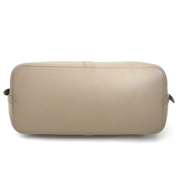 Auth CELINE Handbag Beige Leather - - Picture 3 of 14